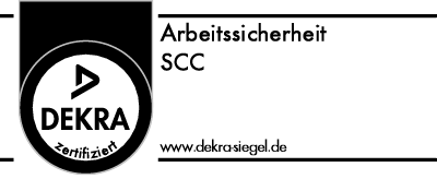 DEKRA zertifiziert: Arbeitssicherheit SCC